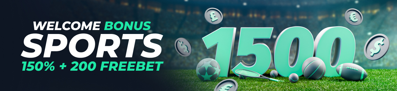 Rolletto Casino sports welcome bonus 150 percent plus 200 freebets
